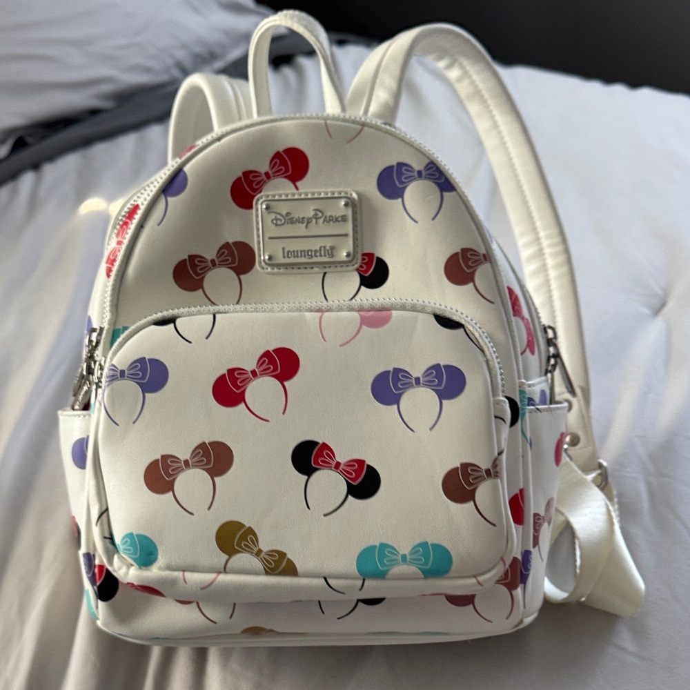 Loungefly Multicolor Bow Print Backpack - image 1